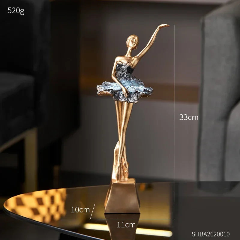 Elegant Ballet Girl Statue - House Of Avana