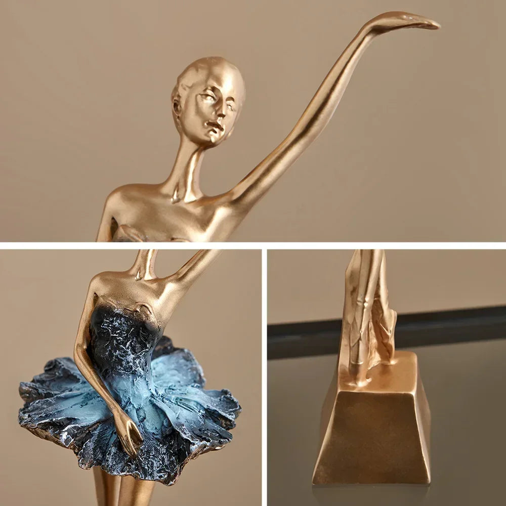 Elegant Ballet Girl Statue - House Of Avana