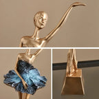 Elegant Ballet Girl Statue - House Of Avana