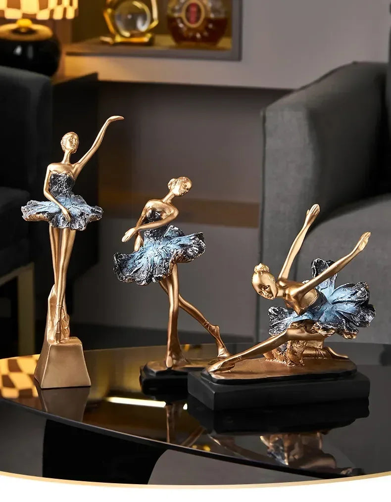 Elegant Ballet Girl Statue - House Of Avana