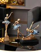 Elegant Ballet Girl Statue - House Of Avana