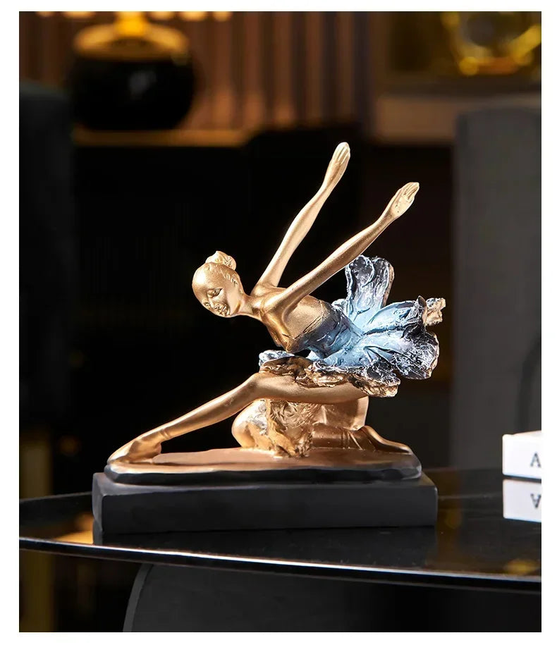 Elegant Ballet Girl Statue - House Of Avana