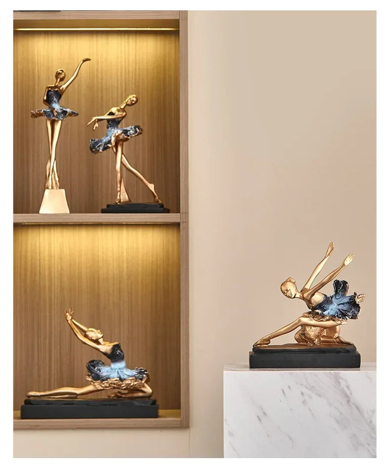 Elegant Ballet Girl Statue - House Of Avana