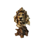 Majestic Lion Head Statue, lifestyle image - House Of Avana