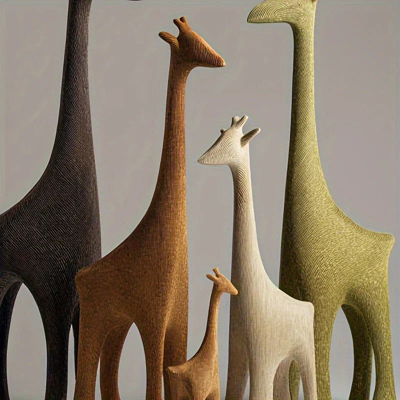 S/set Modern Simple Deer Statue Ornaments Home Decoration Bedroom Living Room Bookshelf Fireplace Porch... - House Of Avana