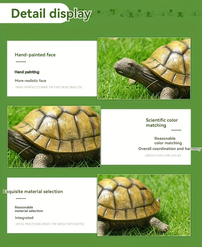 Garden Turtle Statue Decoration, Artistic Simulation Animal Sculpture, Outdoor Decoration of... - House Of Avana