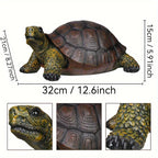 Exquisite Turtle Statue Decoration, Resin Handicraft, Artistic Simulation Animal Sculpture, Suitable for... - House Of Avana