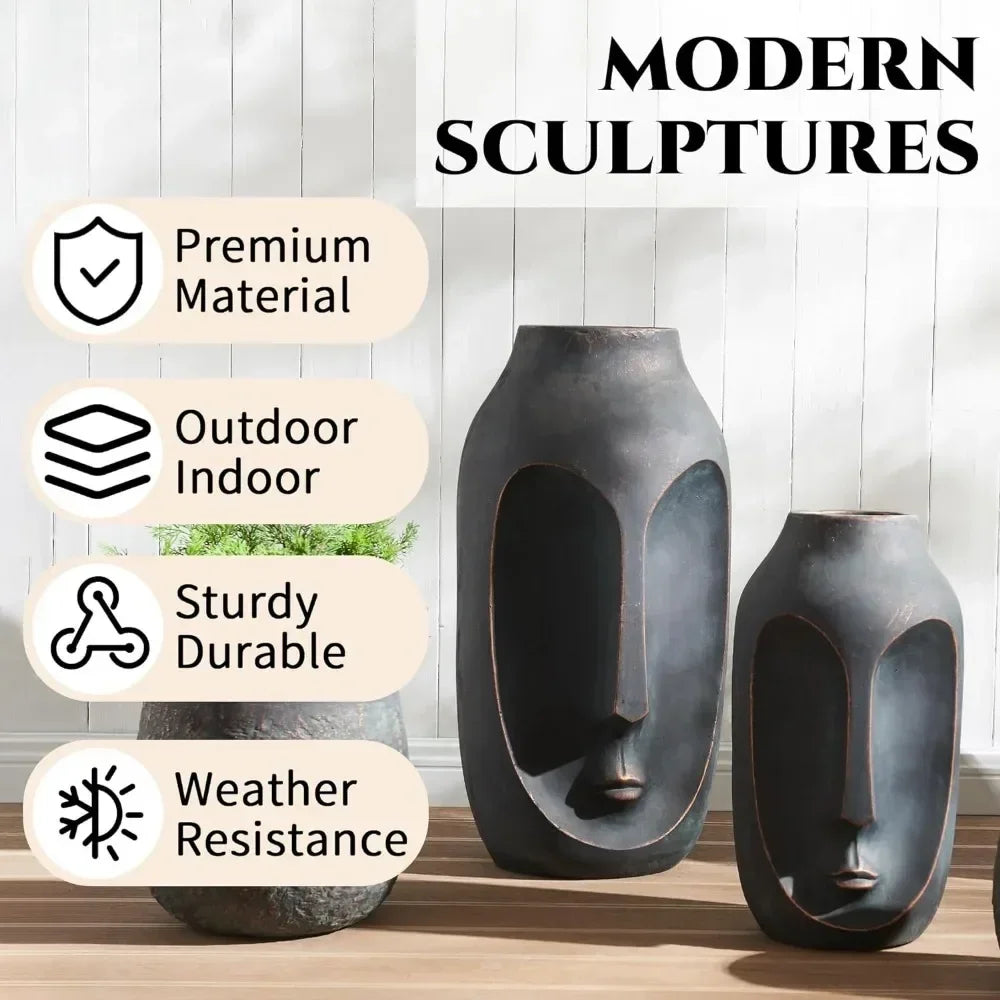 20 Inches Tall Large Statue, Garden Sculpture & Statues, Modern Art Sculpture, Artificial Stone... - House Of Avana