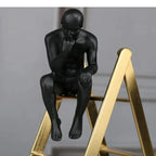 Thinker on a Ladder Character Statue - House Of Avana