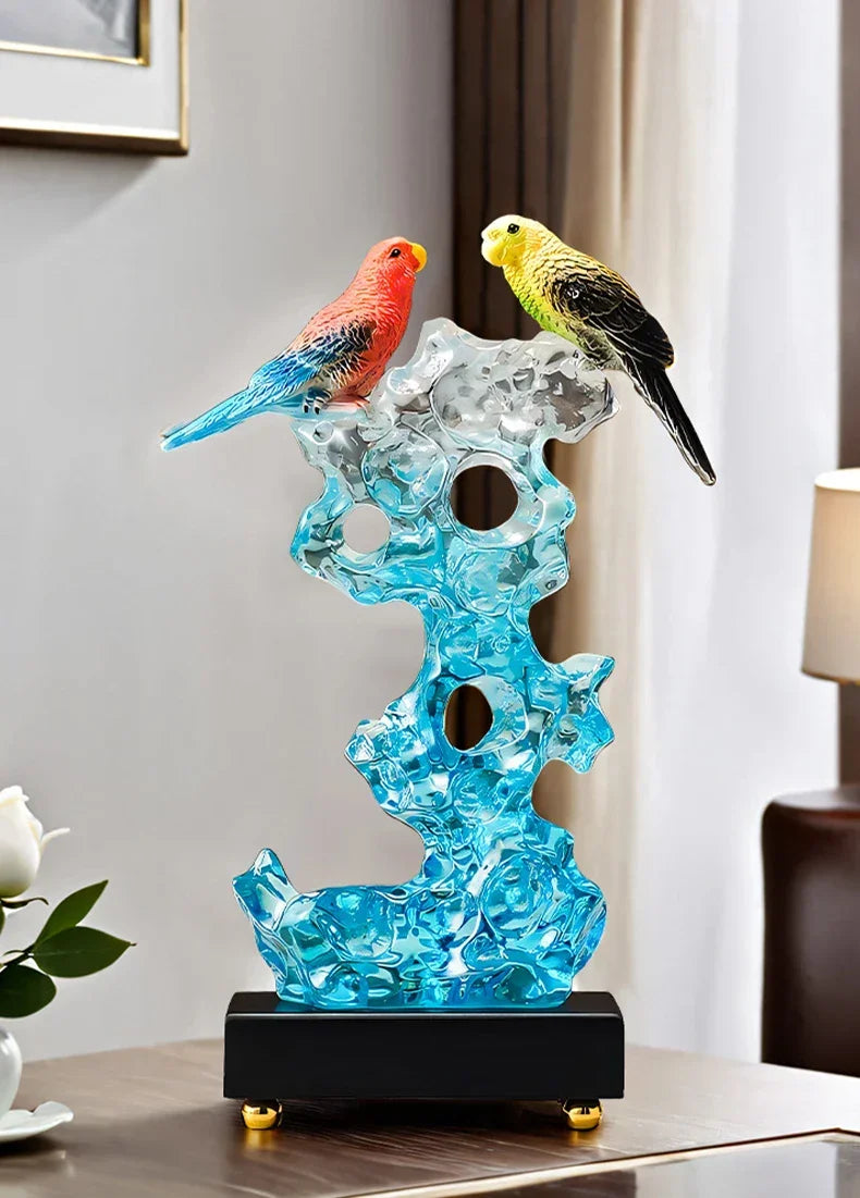 Statuette the Taihu Lake Lake Stone Bird Decorations,living Room Wine Cabinet Tv Cabinet Office... - House Of Avana