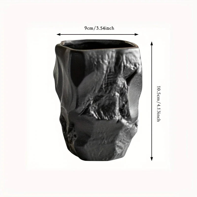Wabi-sabi Wind Toothbrush Cup Creative Easter Stone Shape Ceramic Wash Cup Toothbrush Cup Nordic Ins... - House Of Avana