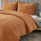 Stonewashed Cotton Quilt Set Mélange Home