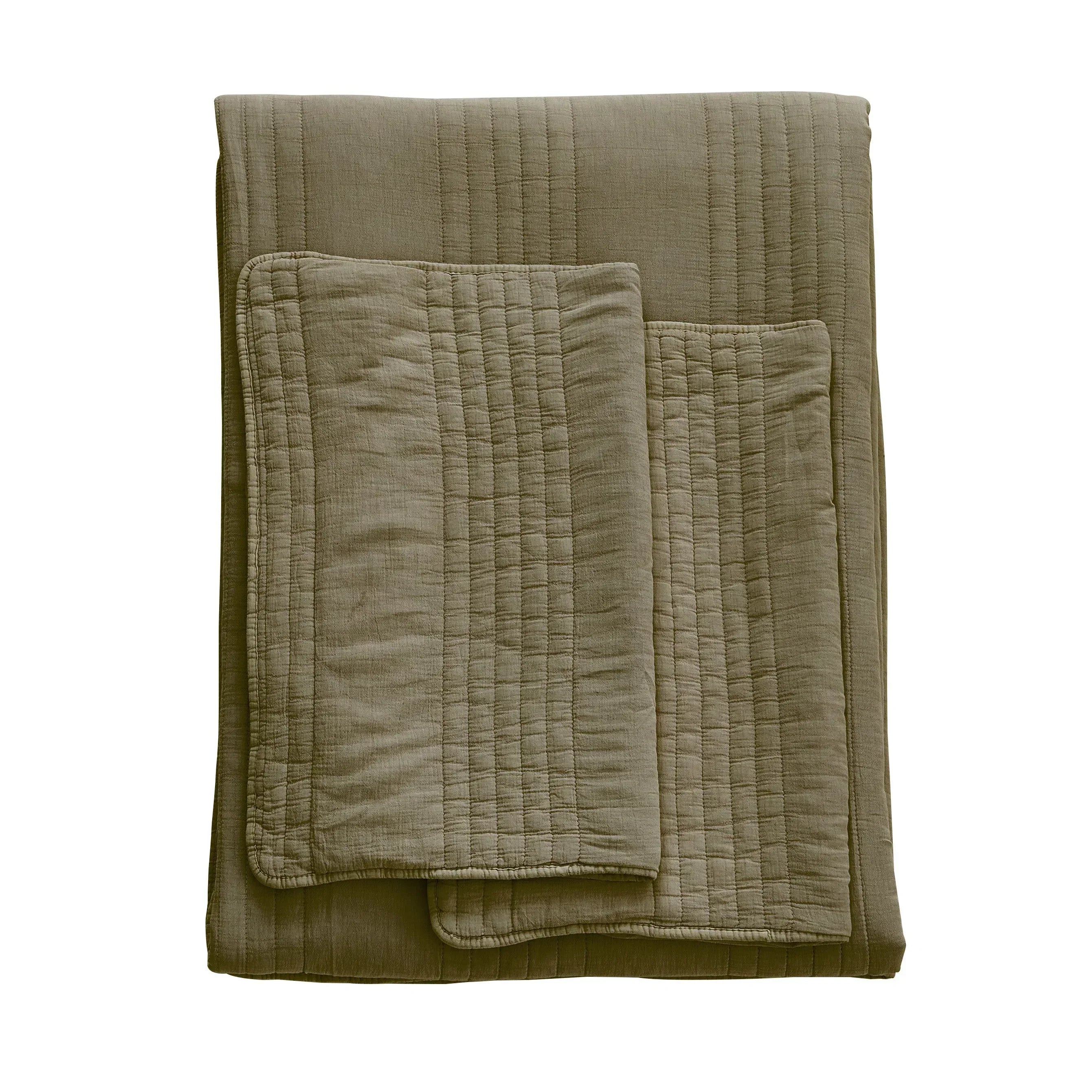 Stonewashed Cotton Quilt Set Mélange Home