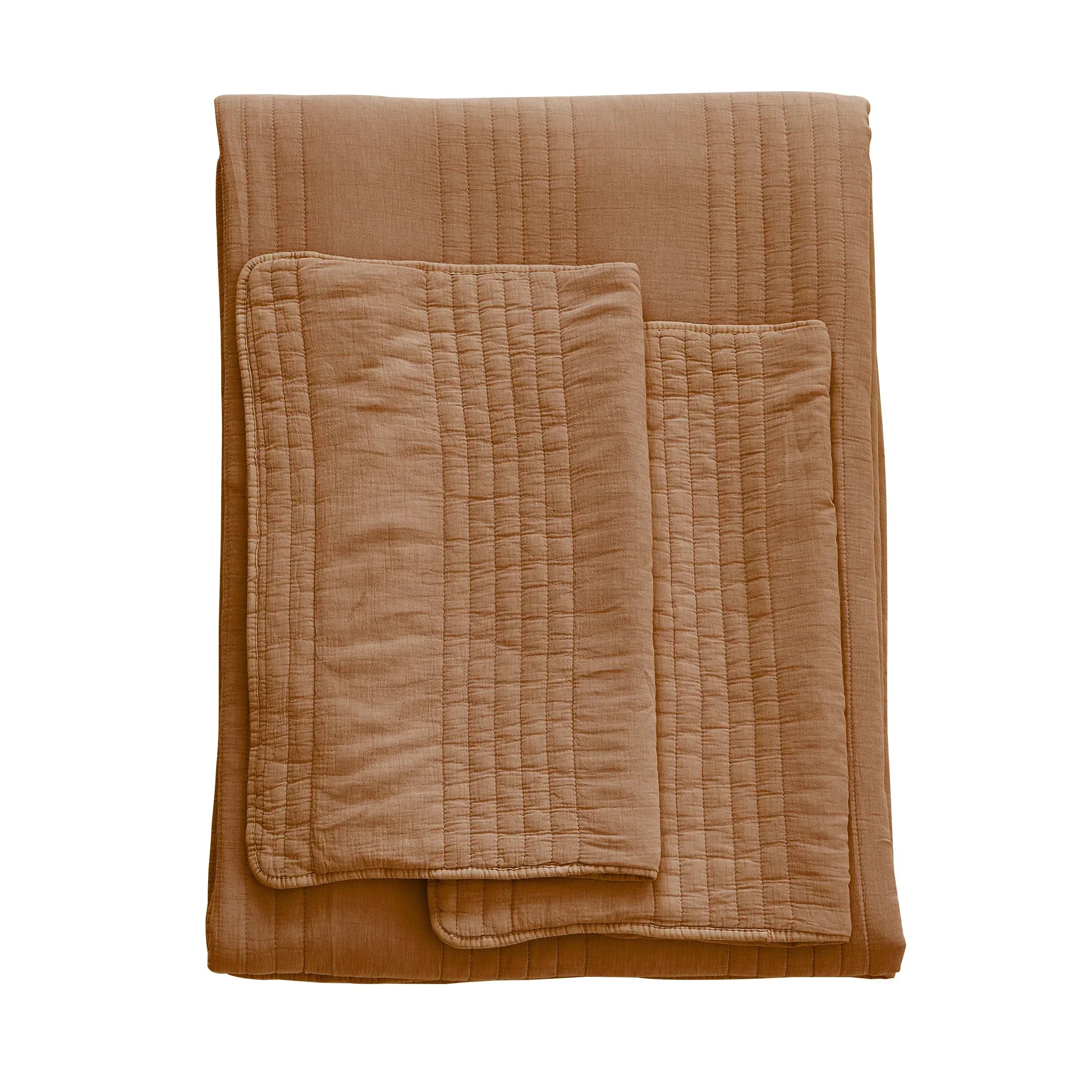 Stonewashed Cotton Quilt Set Mélange Home