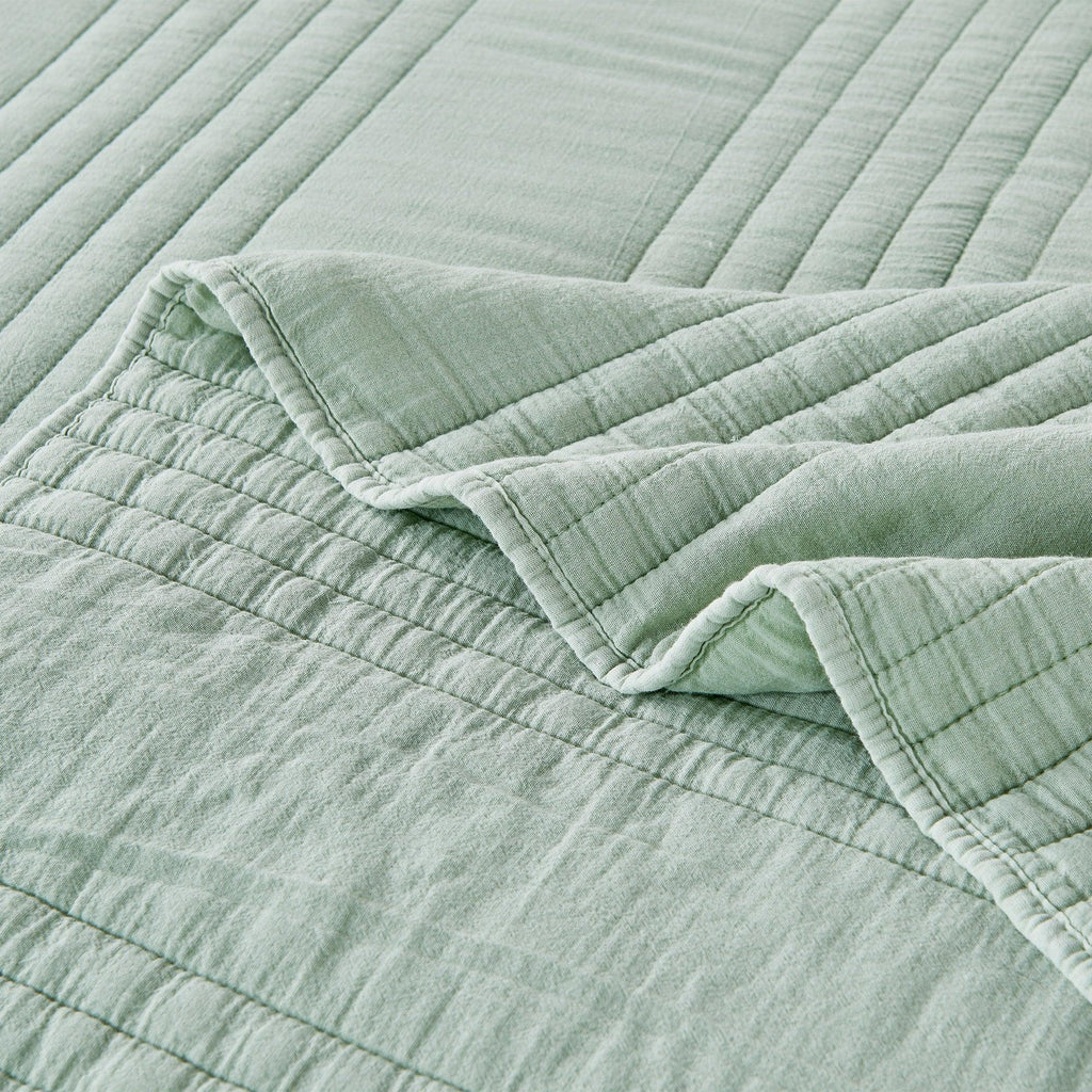 Stonewashed Cotton Quilt Set Mélange Home