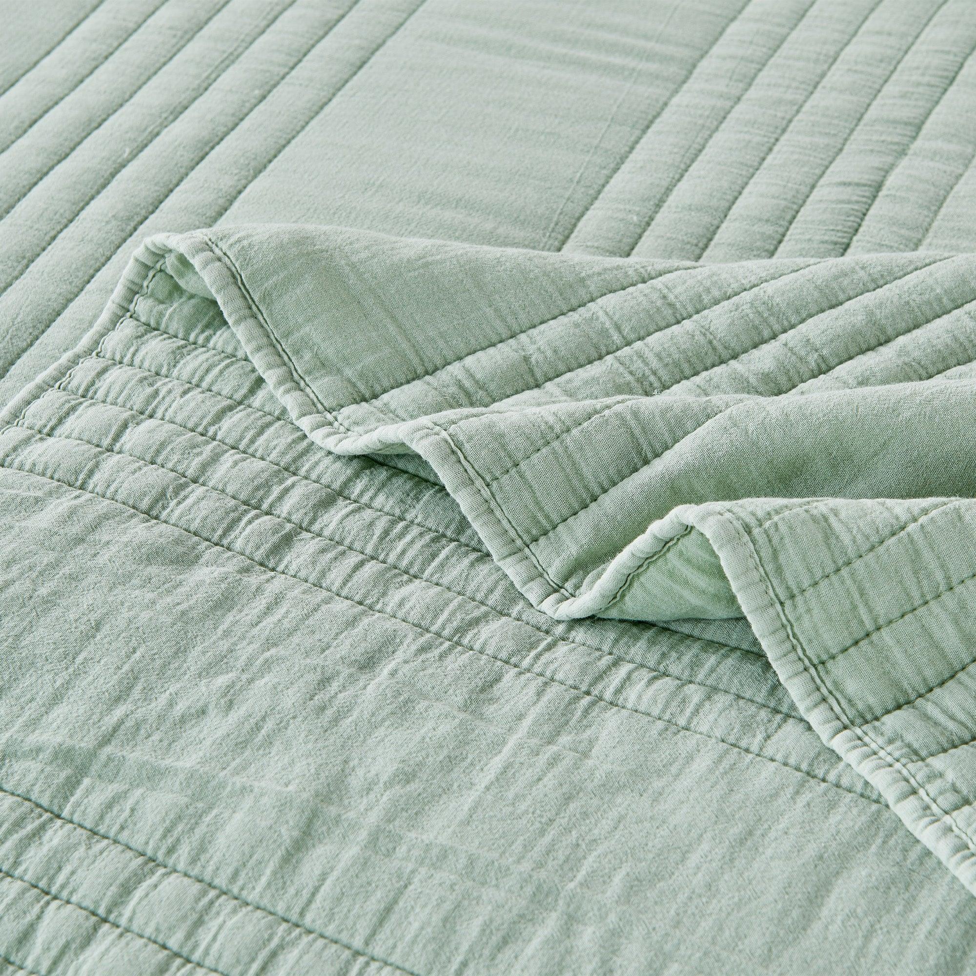 Stonewashed Cotton Quilt Set Mélange Home