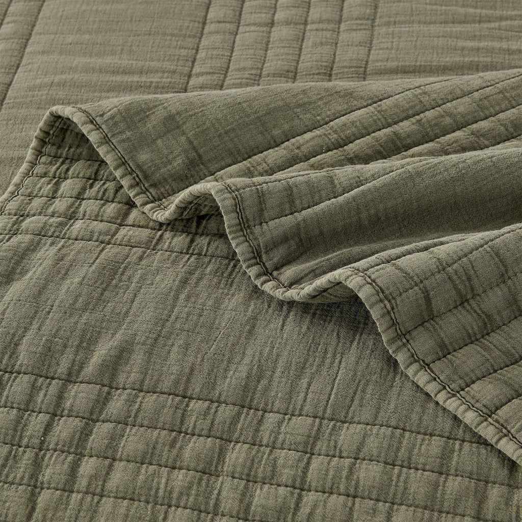 Stonewashed Cotton Quilt Set Mélange Home