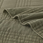 Stonewashed Cotton Quilt Set Mélange Home