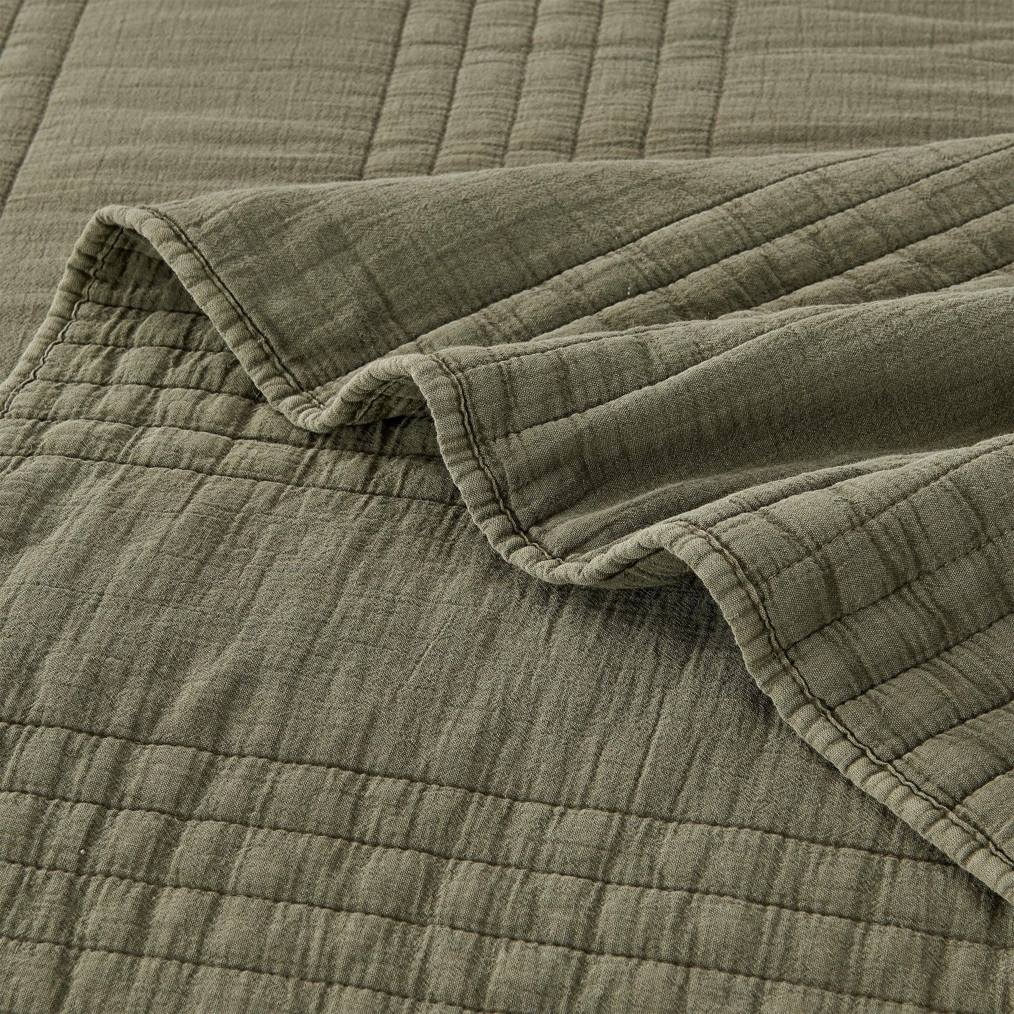 Stonewashed Cotton Quilt Set Mélange Home