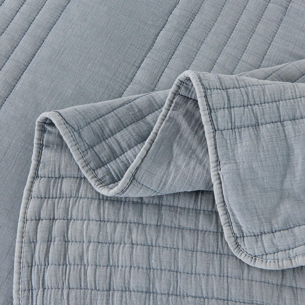 Stonewashed Cotton Quilt Set Mélange Home