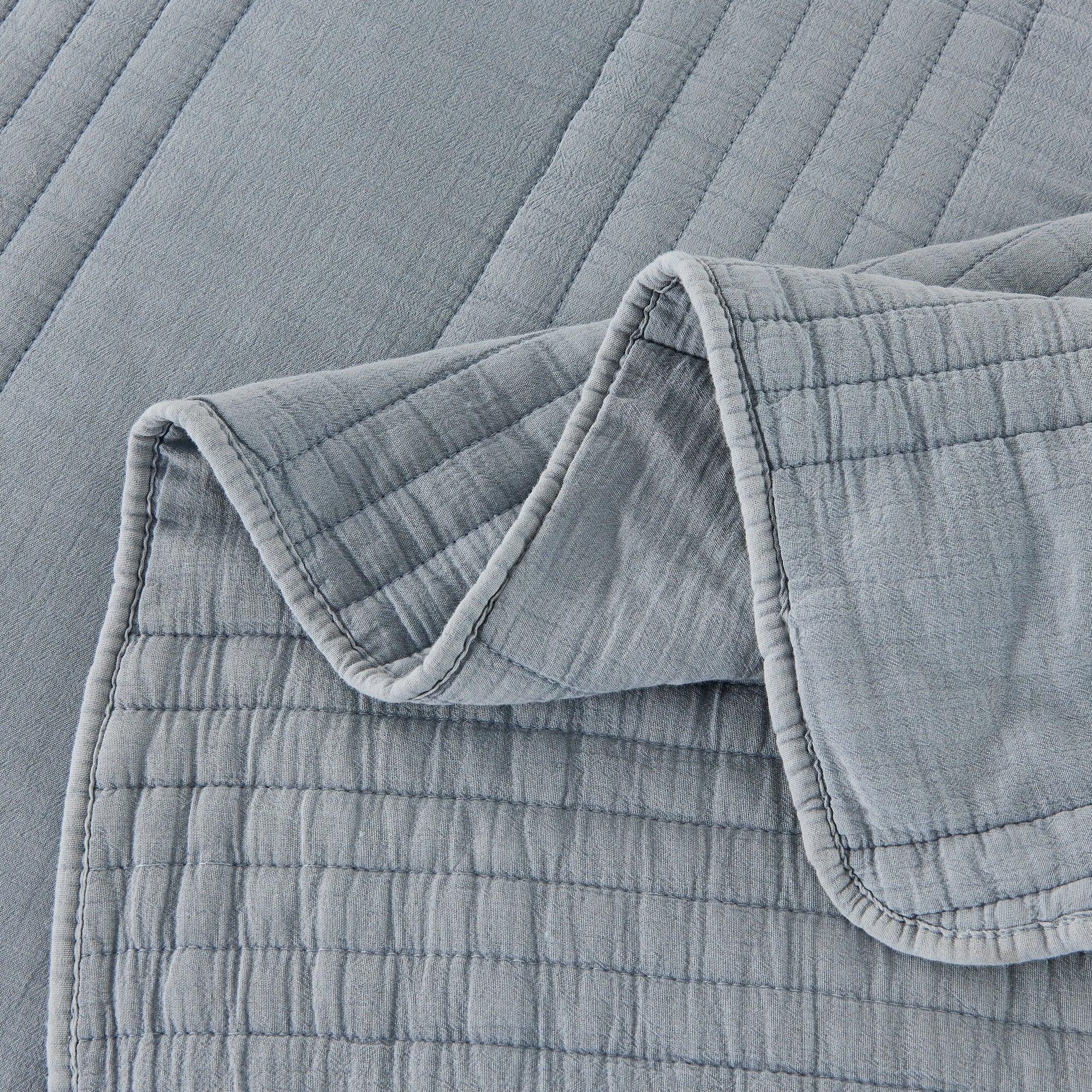 Stonewashed Cotton Quilt Set Mélange Home
