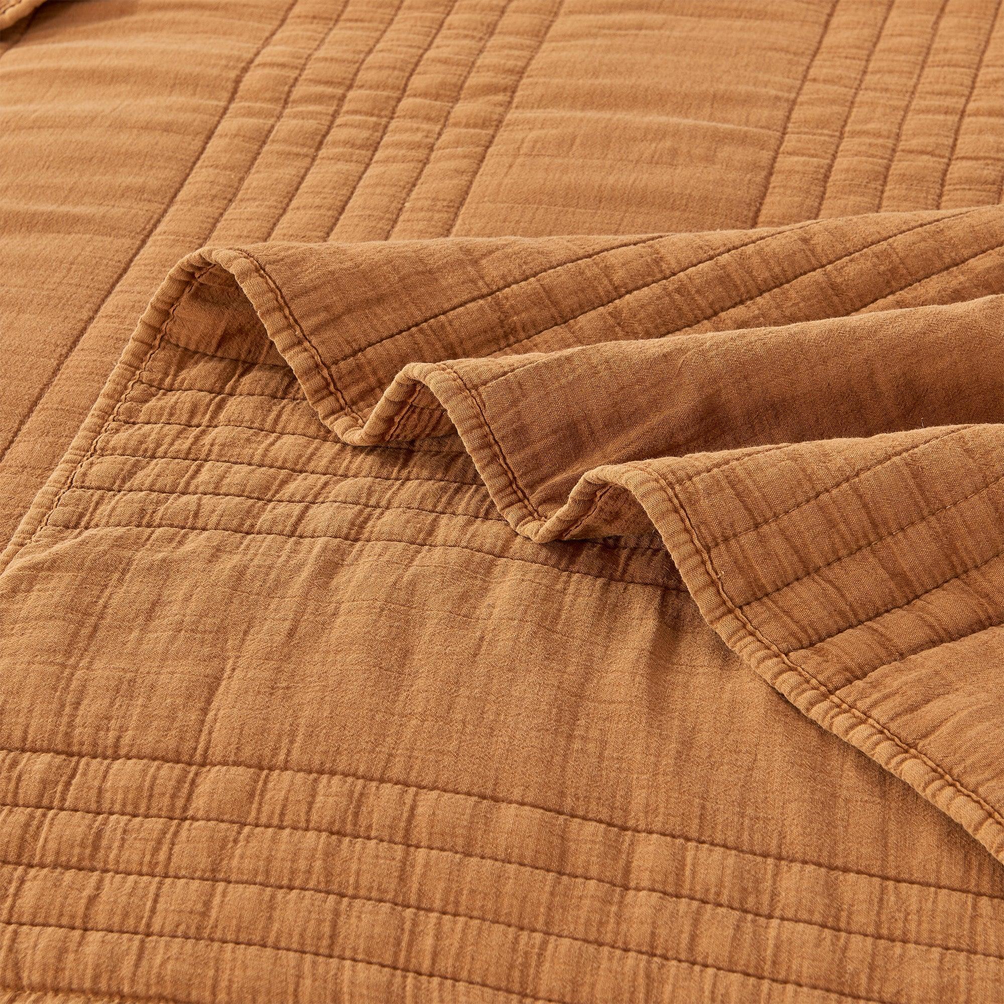 Stonewashed Cotton Quilt Set Mélange Home