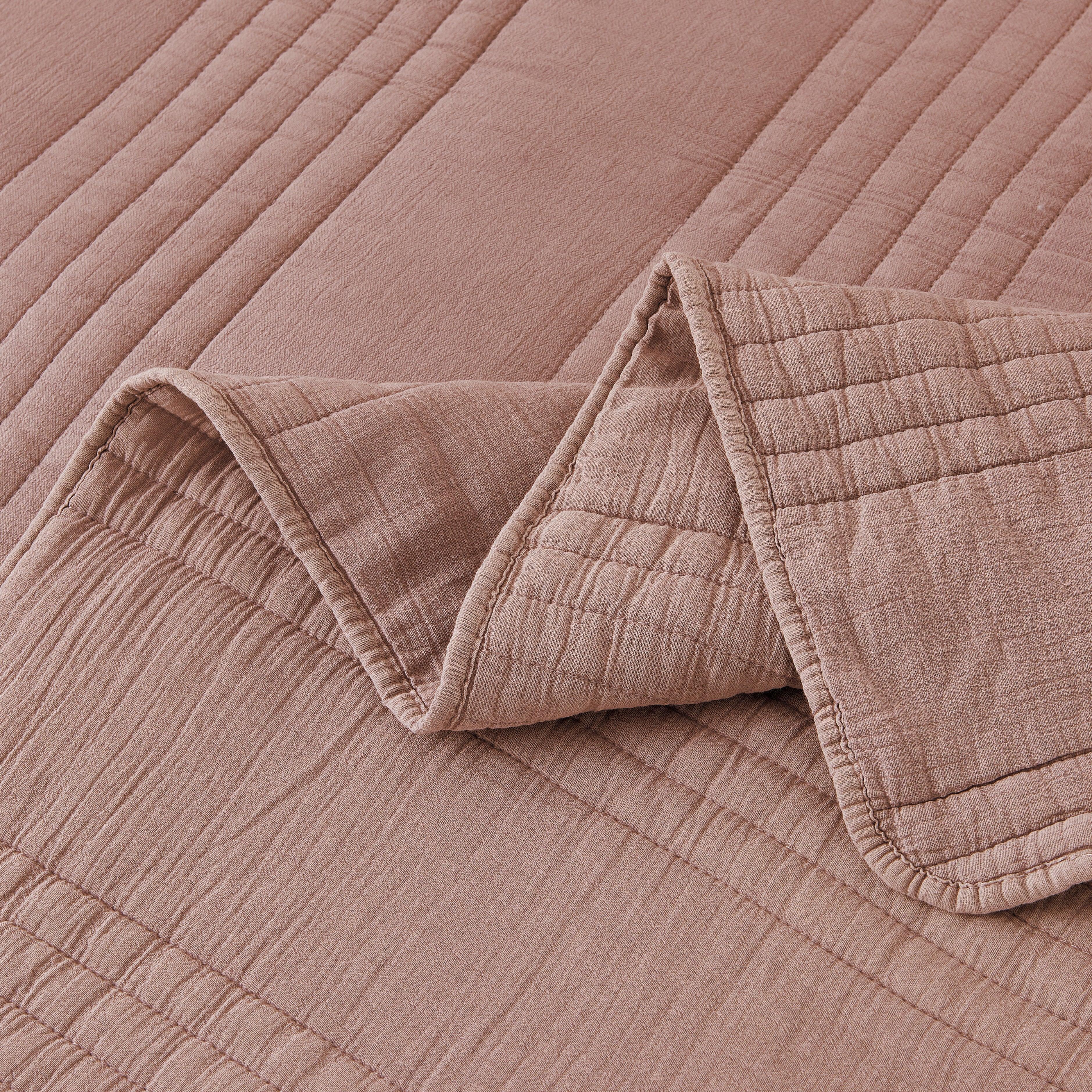 Stonewashed Cotton Quilt Set Mélange Home