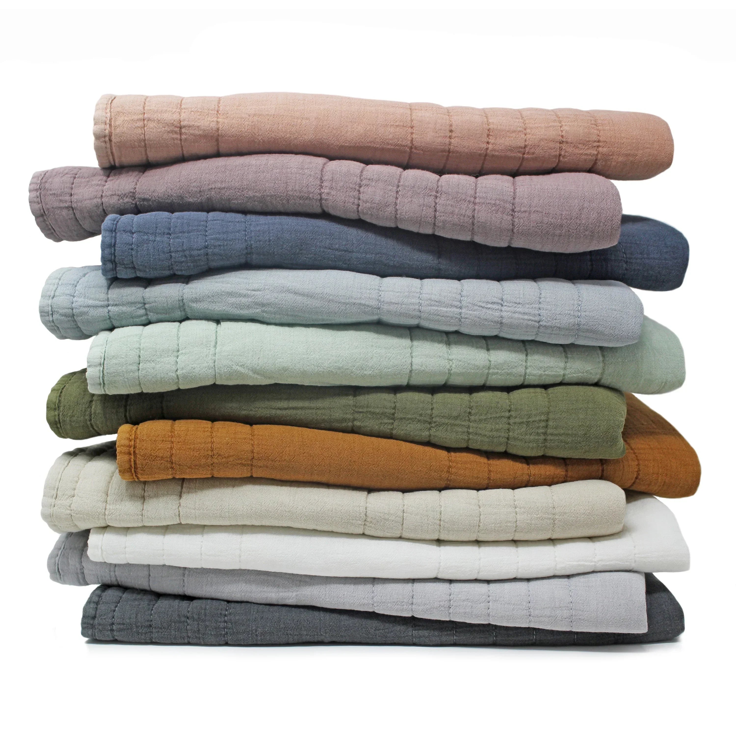 Stonewashed Cotton Quilt Set Mélange Home