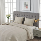 Stonewashed Cotton Quilt Set Mélange Home