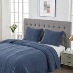 Stonewashed Cotton Quilt Set Mélange Home