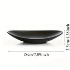 Storage Box - Melamine Black Oval