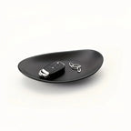 Storage Box - Melamine Black Oval