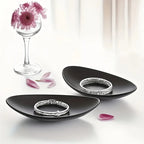 Storage Box - Melamine Black Oval