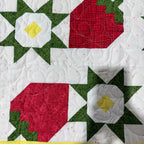 Strawberry Table Runner Kit Block Party Quilt Co