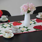 Strawberry Table Runner Kit Block Party Quilt Co