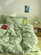 Striped Bedding Set / Blue Ever Lasting