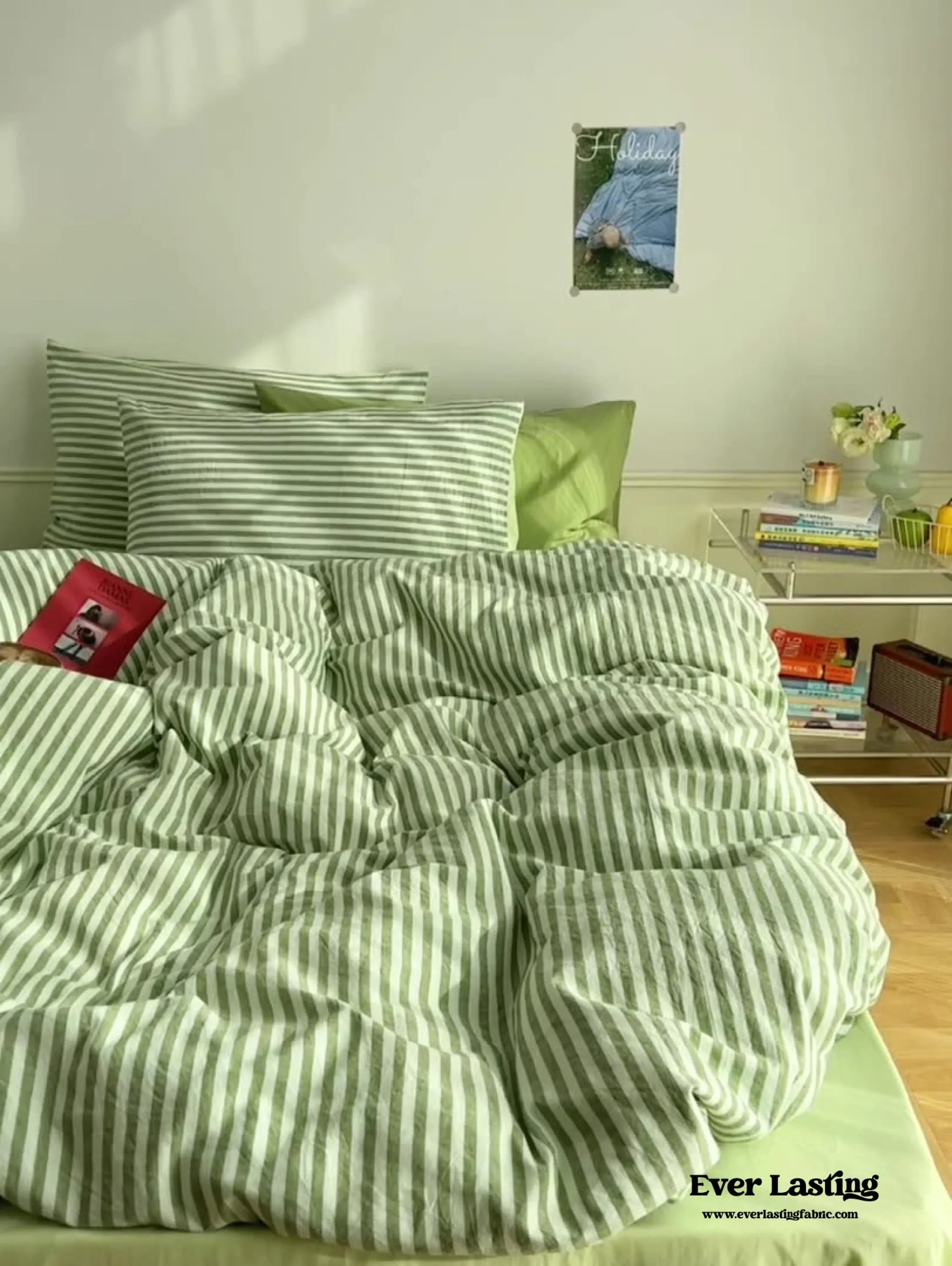 Striped Bedding Set / Blue Ever Lasting