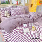 Striped Bedding Set / Blue Ever Lasting