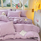 Striped Bedding Set / Blue Ever Lasting