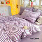 Striped Bedding Set / Blue Ever Lasting