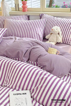 Striped Bedding Set / Blue Ever Lasting