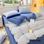 Striped Bedding Set / Blue Ever Lasting