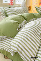 Striped Bedding Set / Blue Ever Lasting