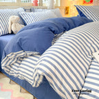 Striped Bedding Set / Blue Ever Lasting