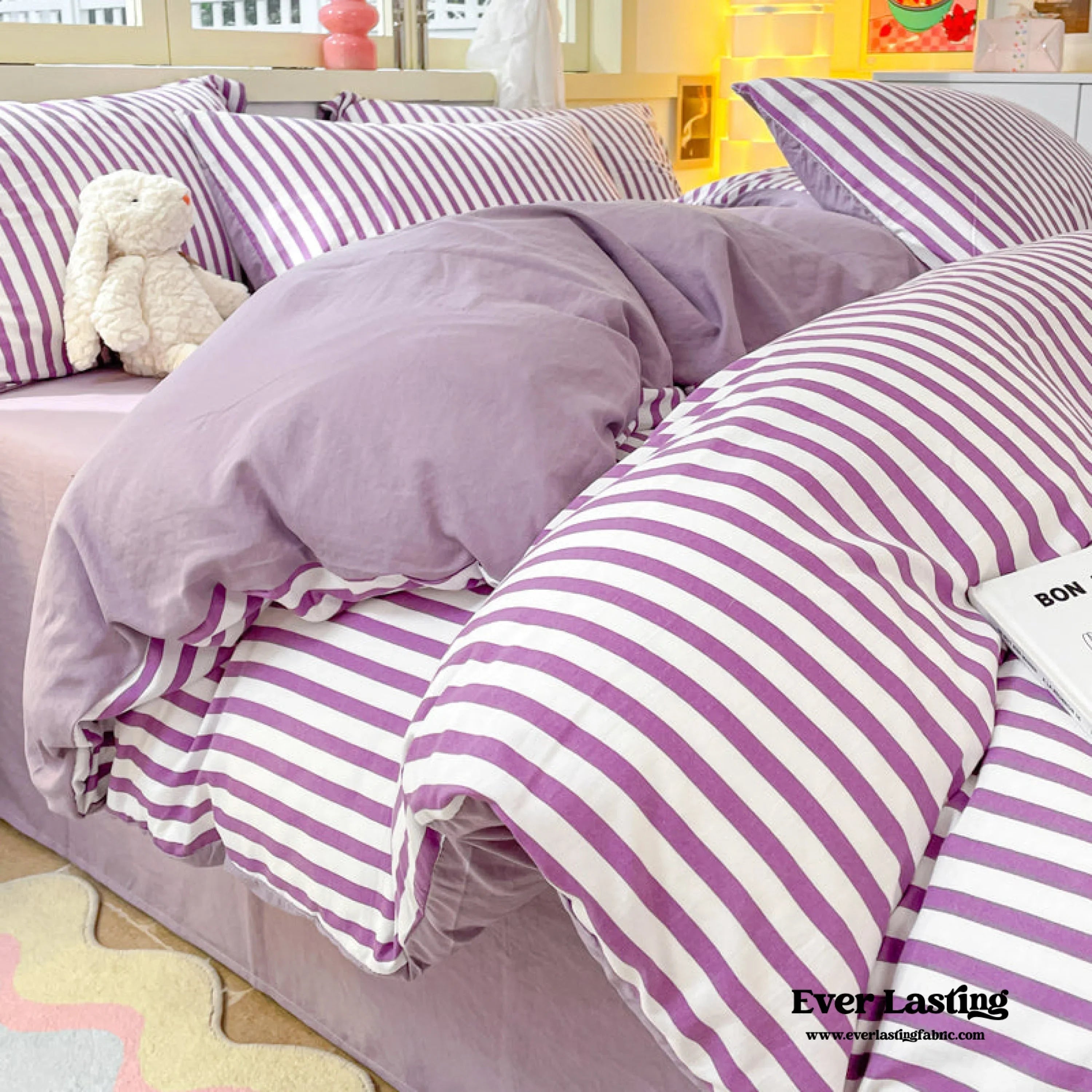 Striped Bedding Set / Blue Ever Lasting