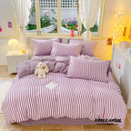 Striped Bedding Set / Blue Ever Lasting