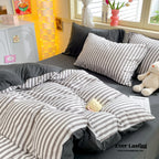 Striped Bedding Set / Blue Ever Lasting