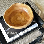 Stylish Irregular Wooden Serving Bowl - House Of Avana