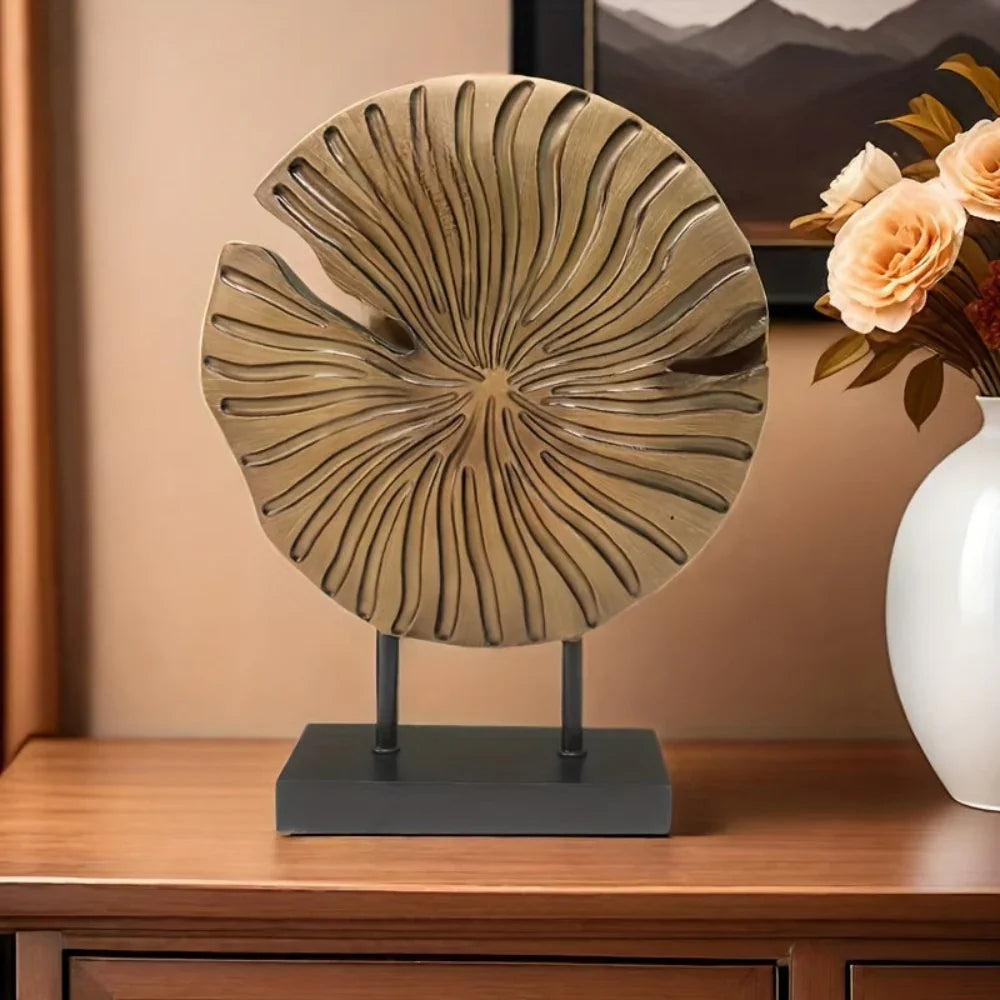 [Suitable Shell Craft for Home] Abstract Conch Screen A Nordic-style Shell Craft Ornament, A Modern Luxury Home Decoration Made Of Resin, Suitable For Living Room, Wine Cabinet, TV Cabinet, And Desk - House Of Avana