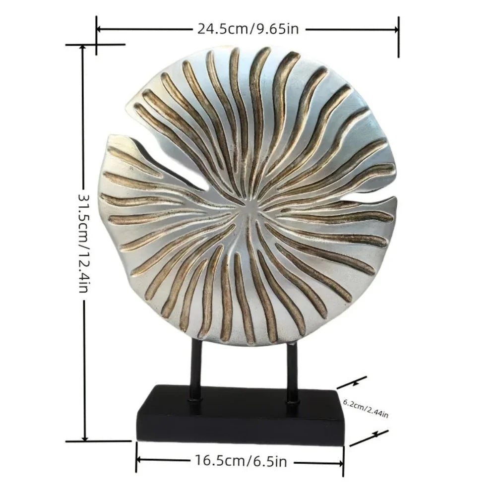 [Suitable Shell Craft for Home] Abstract Conch Screen A Nordic-style Shell Craft Ornament, A Modern Luxury Home Decoration Made Of Resin, Suitable For Living Room, Wine Cabinet, TV Cabinet, And Desk - House Of Avana